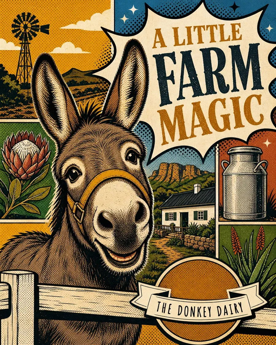 Campaign art by Moteef for The Donkey Dairy