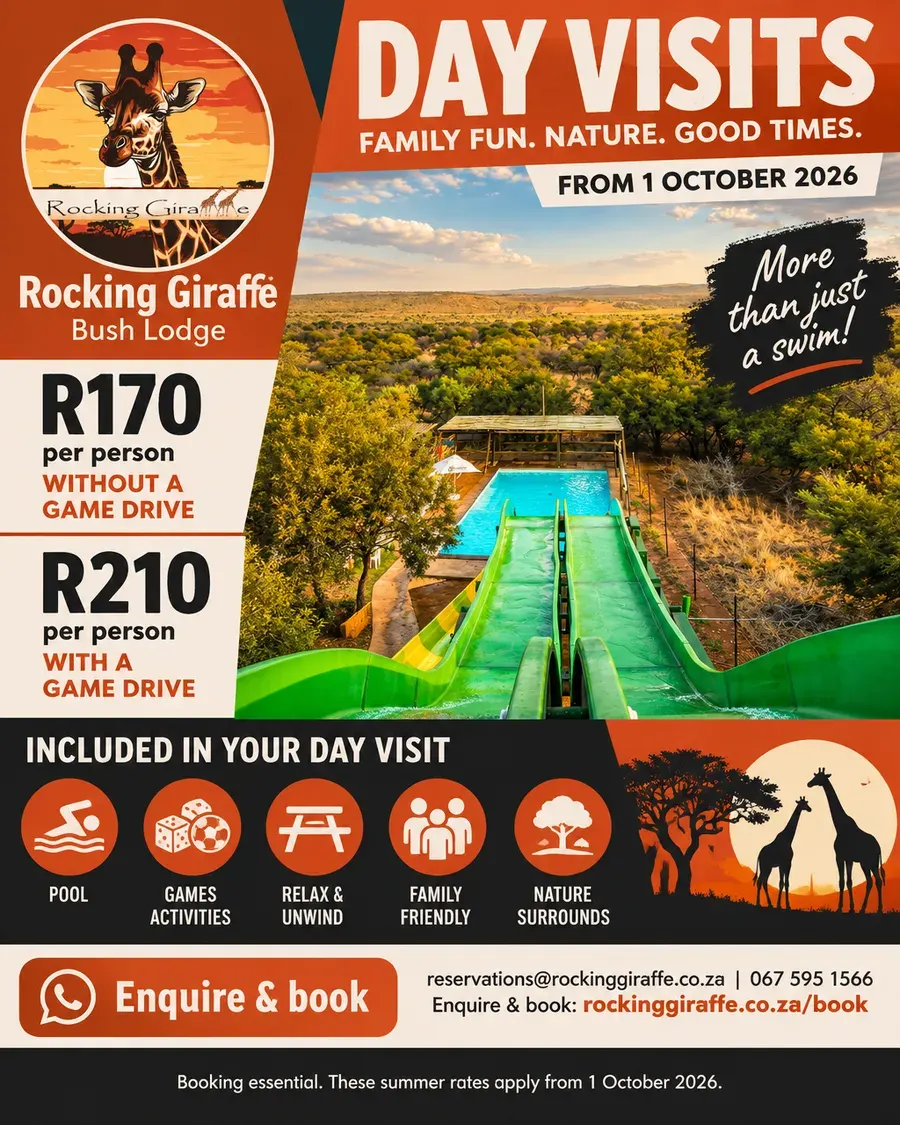 Infographic by Moteef for Rocking Giraffe Bush Lodge