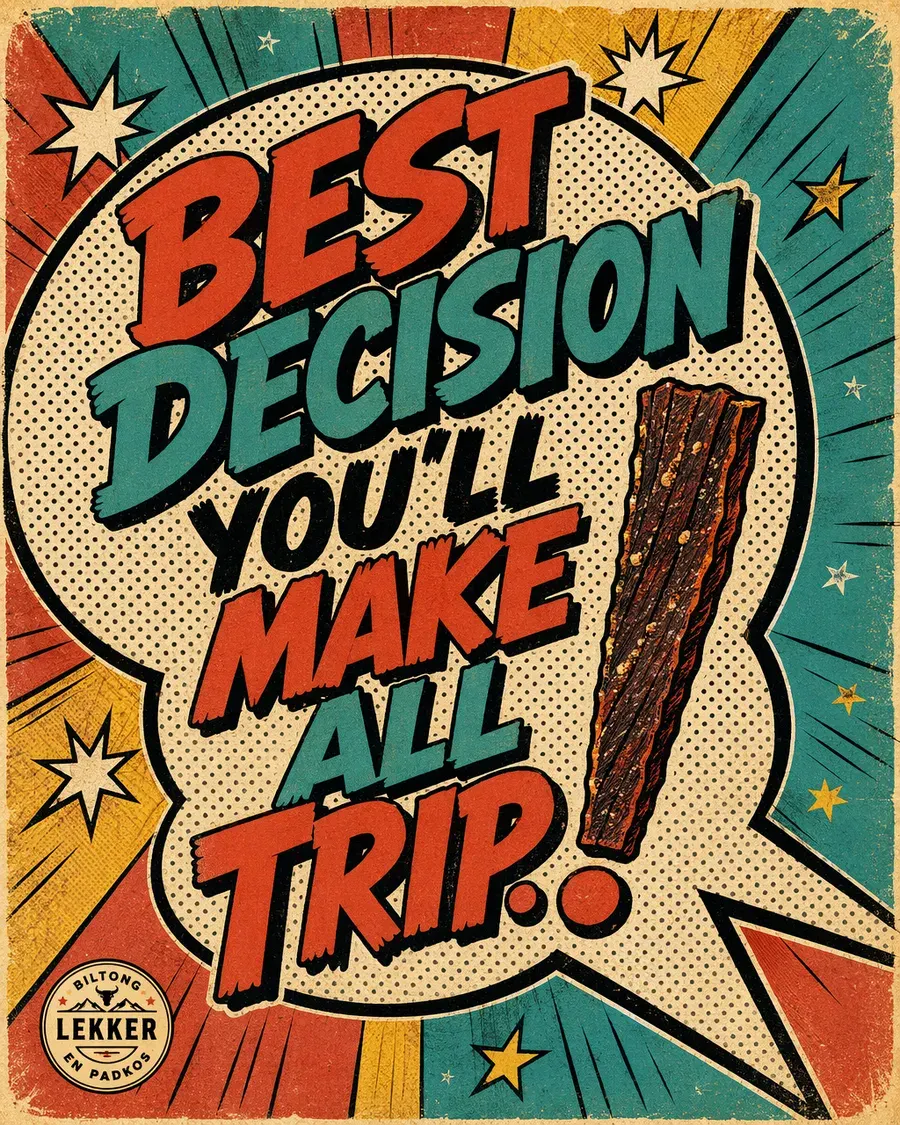 Quote poster by Moteef for LEKKER Biltong en Padkos