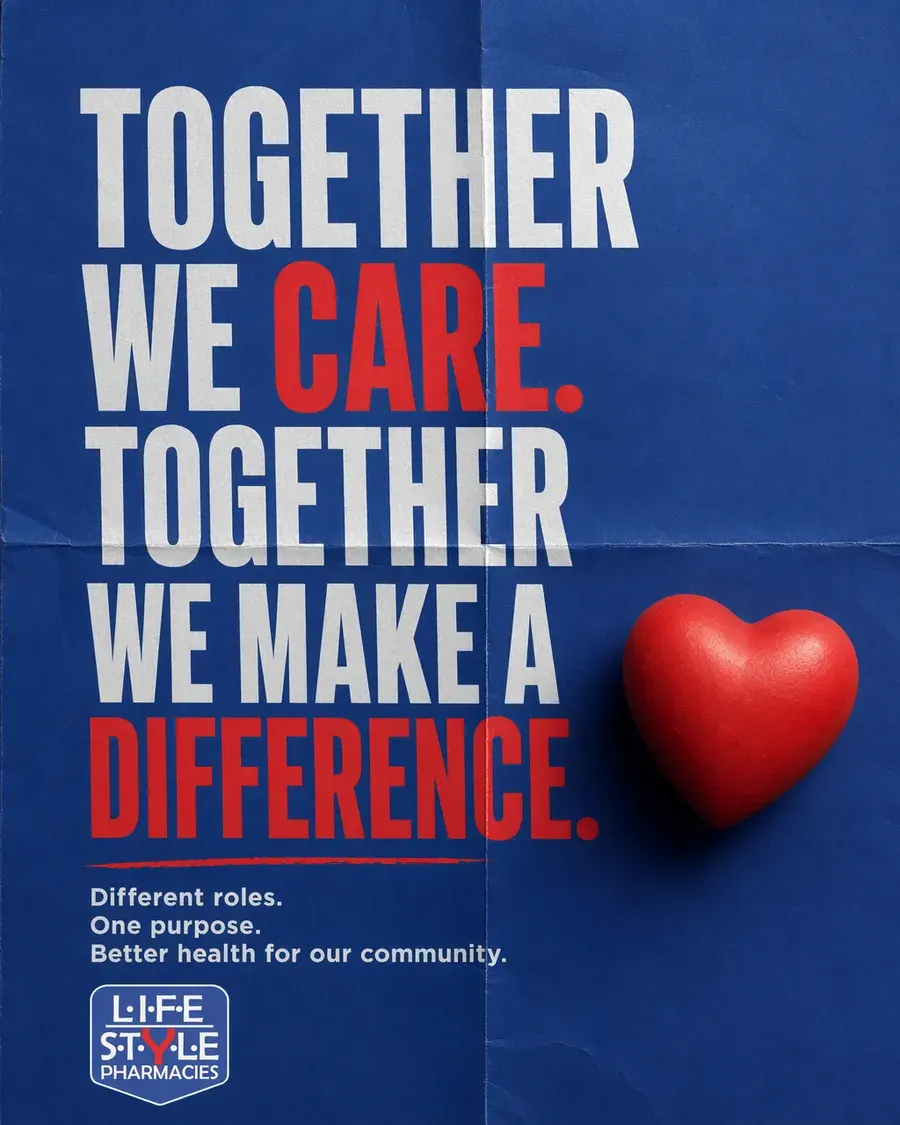 Team poster by Moteef for LifeStyle Pharmacy Group